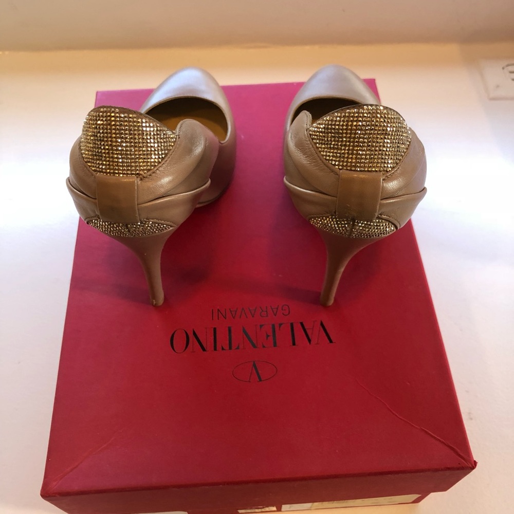 Valentino embellished nude pumps